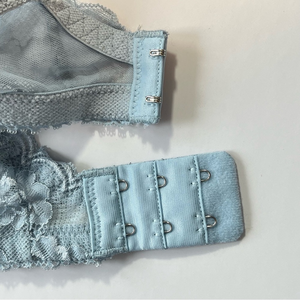 Light Blue Lace Underwire Bra - Women's Intimates - Picture 6 of 11